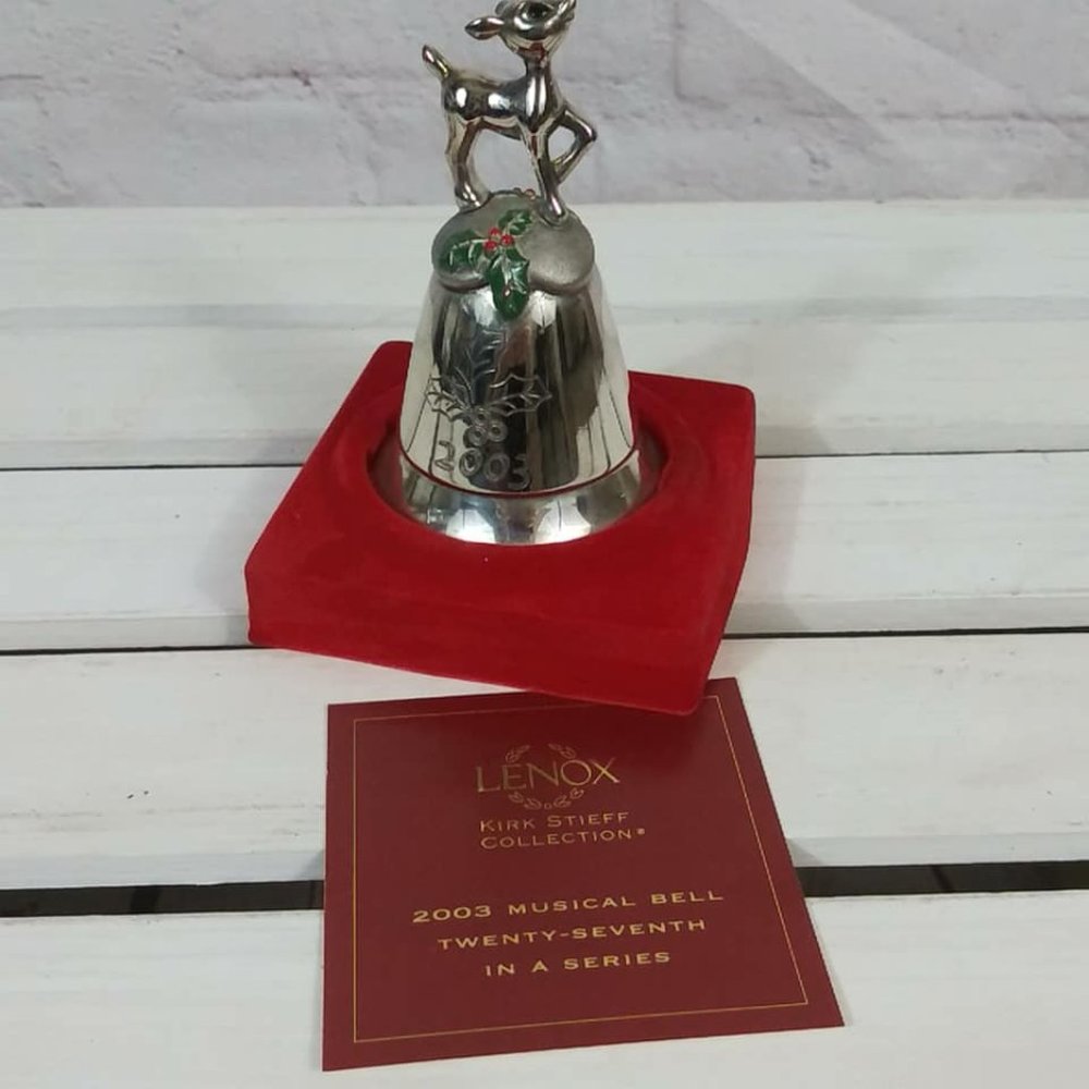 Lenox Rudolph Kirk Stieff Collection Musical Bell - Picture 3 of 6